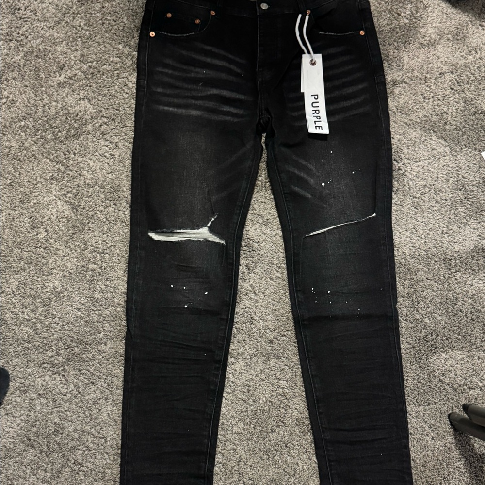 Purple jeans